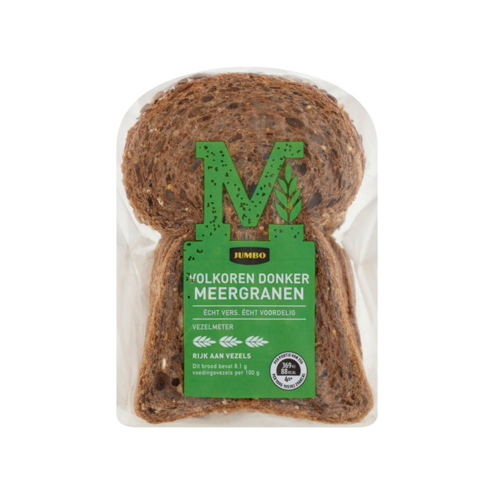 Jumbo volkoren donker meergranen brood half aanbieding bij Jumbo