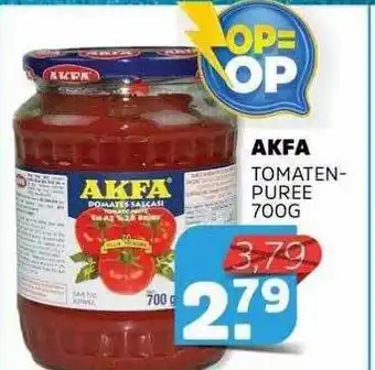 Sahan Supermarkten Akfa tomatenpuree 700g aanbieding