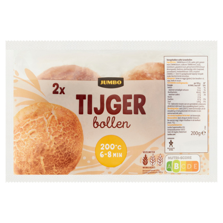 Jumbo tijger bollen 2 stuks aanbieding bij Jumbo