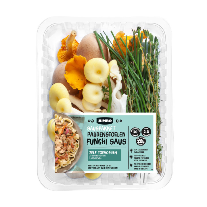 Jumbo sauspakket paddenstoelen funghi 250g aanbieding bij Jumbo