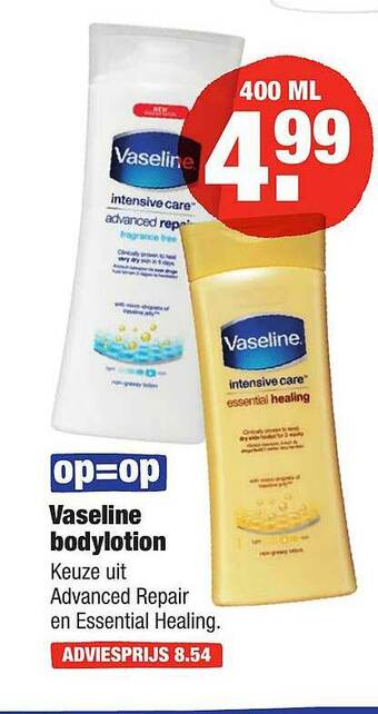 ALDI Vaseline Bodylotion 400ml aanbieding