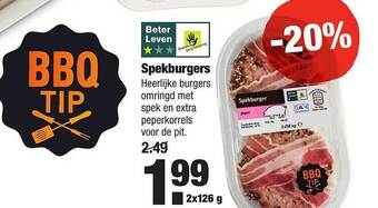 ALDI Spekburgers 126g aanbieding