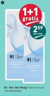 Etos Dr. van der hoog hyaluronzuur crèmemasker aanbieding