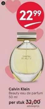 Etos Calvin klein beauty eau de parfum. 50 ml aanbieding