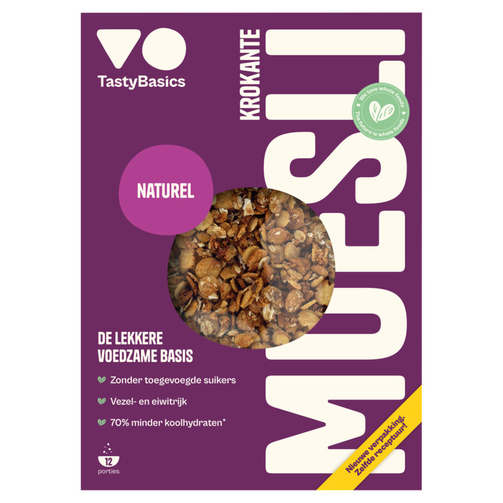 Tastybasics muesli naturel aanbieding bij Jumbo