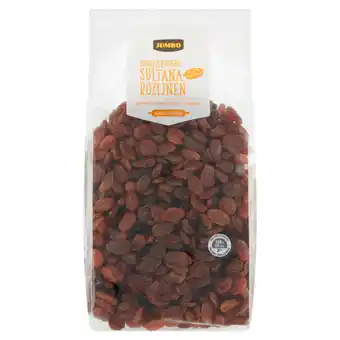 Jumbo Jumbo zongedroogde sultana rozijnen 750g aanbieding