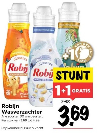 Vomar Voordeelmarkt Robijn wasverzachter aanbieding