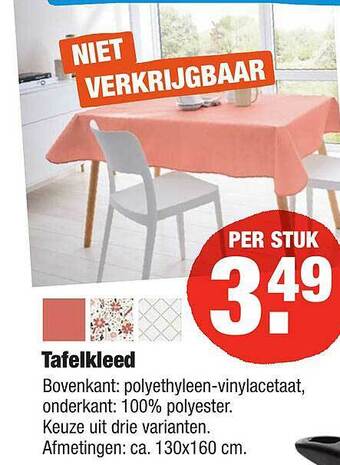 ALDI Tafelkleed aanbieding