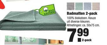 ALDI Badmatten 2-Pack aanbieding