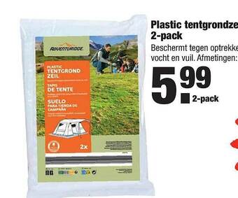 ALDI Plastic Tentgrondze 2-Pack aanbieding