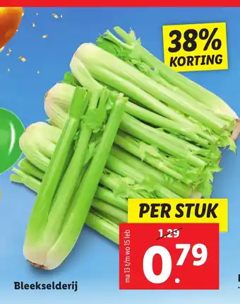 Lidl Bleekselderij per stuk aanbieding