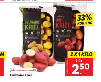 Lidl Culinaire kriel 2 x 1 kilo aanbieding