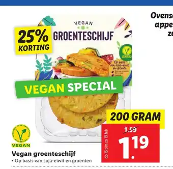 Lidl Vegan groenteschijf 200 gram aanbieding