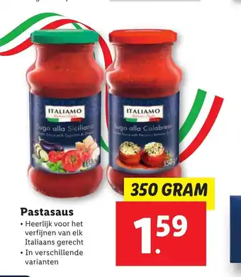 Lidl Pastasaus 350 gram aanbieding