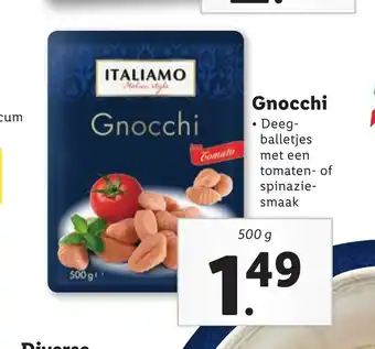 Lidl Gnocchi 500 g aanbieding