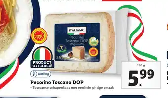 Lidl Pecorino Toscano DOP 350 g aanbieding