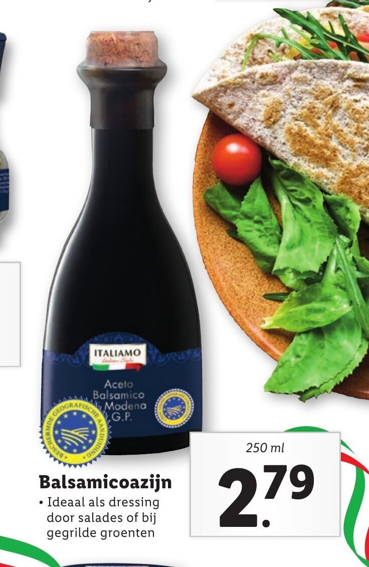 Balsamicoazijn 250 ml aanbieding bij Lidl