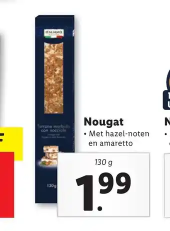 Lidl Nougat 130 g aanbieding