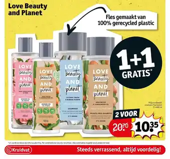 Kruidvat Love Beauty and Planet aanbieding