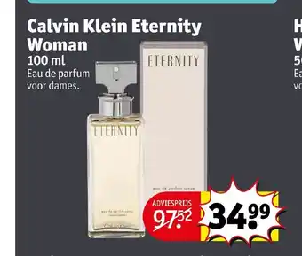 Kruidvat Calvin Klein Eternity Woman 100 ml aanbieding