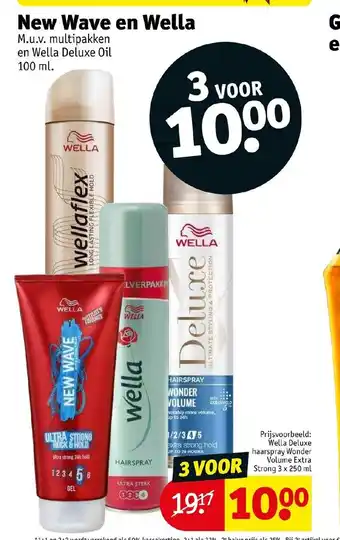 Kruidvat New Wave en Wella aanbieding