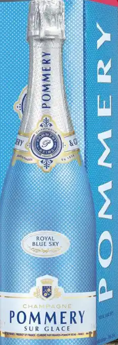 Gall & Gall Pommery Royal Blue Sky 75CL Mousserend aanbieding