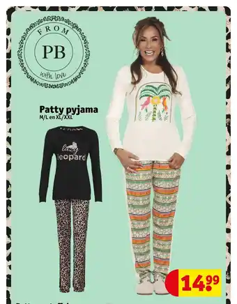 Kruidvat Patty pyjama M/L en XL/XXL aanbieding