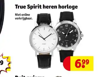 Kruidvat True Spirit heren horloge aanbieding