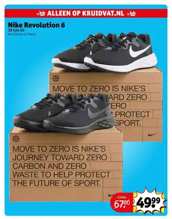 Kruidvat Nike Revolution 6 39 t/m 45 aanbieding