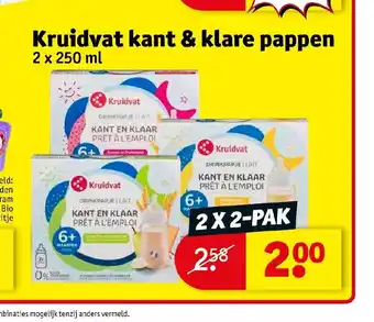 Kruidvat Kant & Klare pappen 2 x 250 ml aanbieding