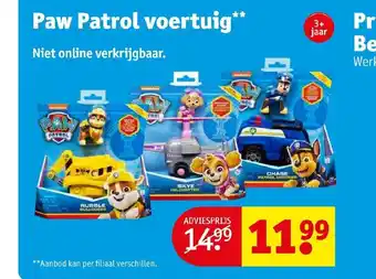 Kruidvat Paw Patrol voertuig aanbieding