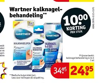 Kruidvat Wartner kalknagel-behandeling aanbieding