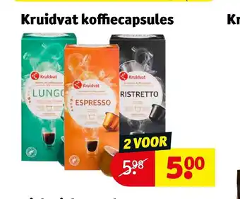 Kruidvat Koffiecapsules aanbieding