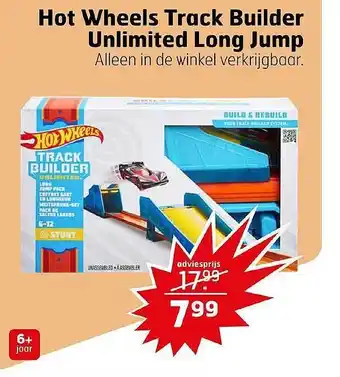 Trekpleister Hot wheels track builder unlimited long jump aanbieding