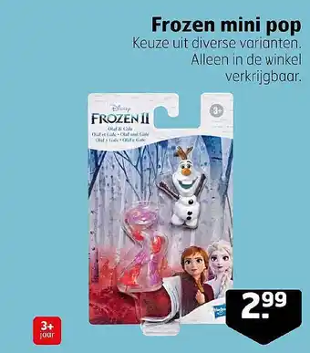 Trekpleister Frozen mini pop aanbieding
