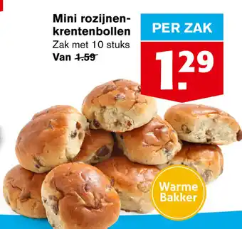 Hoogvliet Mini Rozijnenkrentenbollen aanbieding