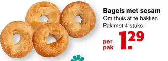 Hoogvliet Bagels met sesam aanbieding