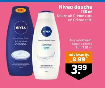 Trekpleister Nivea douche 750 ml aanbieding