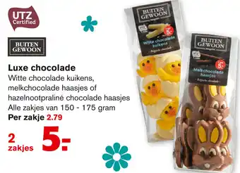 Hoogvliet Buiten Gewoon Luxe chocolade 2*150-175g aanbieding