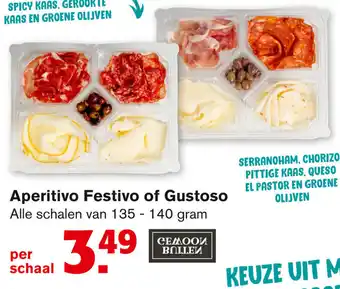 Hoogvliet Buiten Gewoon Aperitivo Festivo of Gustoso 135-140g aanbieding