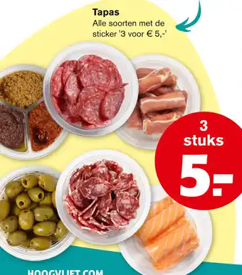 Hoogvliet Tapas 3 st aanbieding