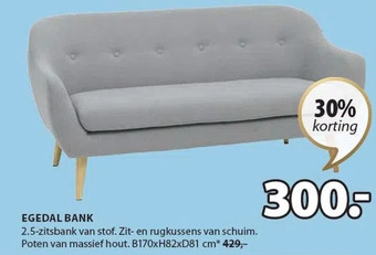 Jysk Egedal bank aanbieding