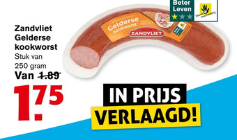 Hoogvliet Zandvliet gelderse kookworst aanbieding
