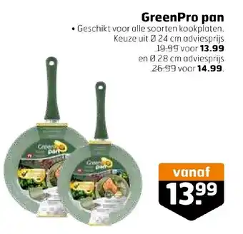 Trekpleister Greenpro pan aanbieding