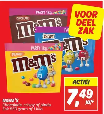 Dekamarkt M&M's 850g aanbieding