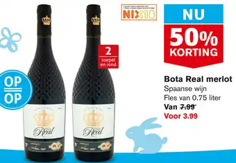 Hoogvliet Bota Real Merlot 750ml aanbieding