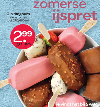 Spar Ola magnum aanbieding