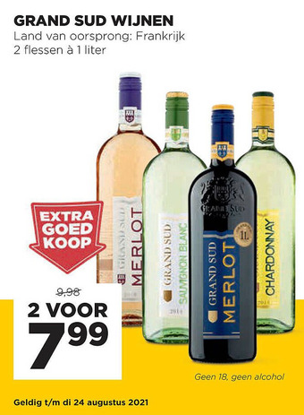 Jumbo Grand sud wijnen aanbieding