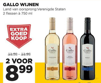 Jumbo Gallo wijnen aanbieding