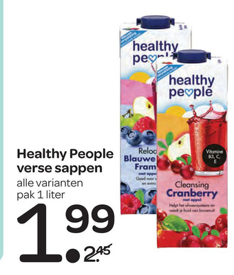 Spar Healthy People verse sappen aanbieding